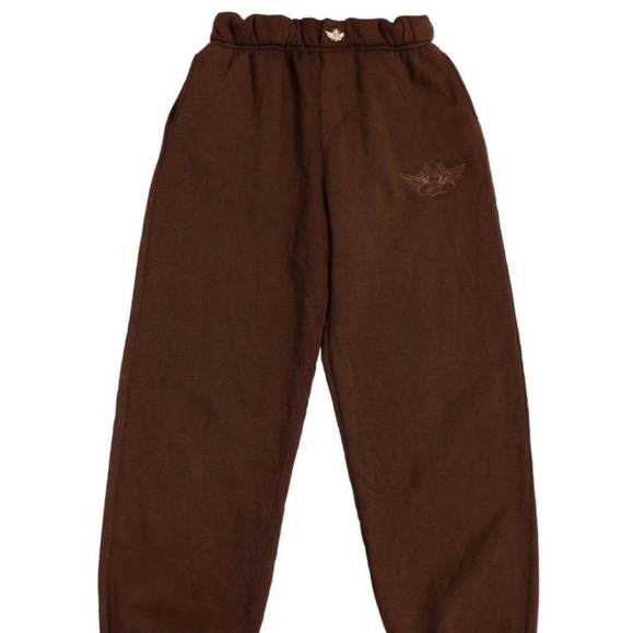NWOT BOYS LIE JOSH GRUNFELD CHOCOLATE BROWN SWEATPANTS SMALL - Picture 2 of 8